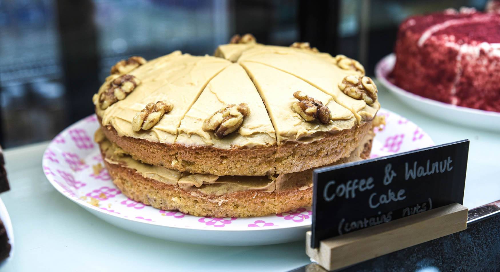 We always offer a great choice of homemade cakes, traybakes, scones and our famous bread pudding!